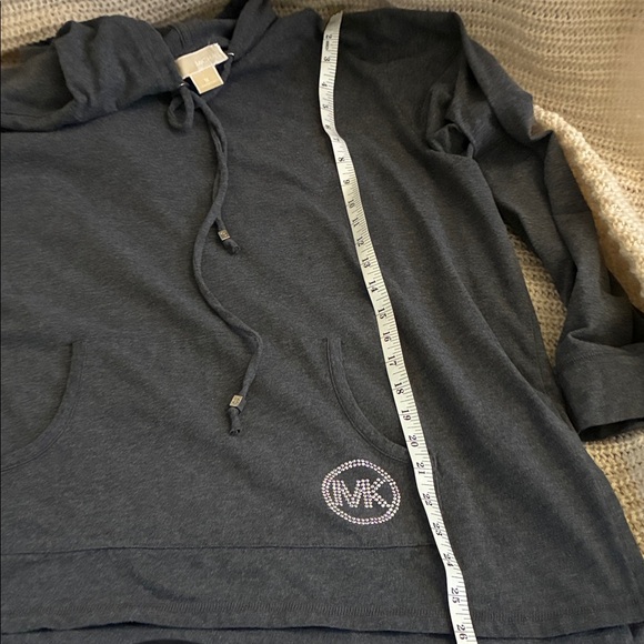 Gray Michael Kors Hoodie women’s 1X with Front Pocket - Picture 7 of 8